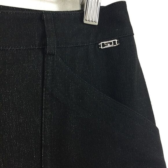 St John Sport By Marie Gray Womens Slash Button Pockets Straight Pants Blue 4 - Picture 4 of 11